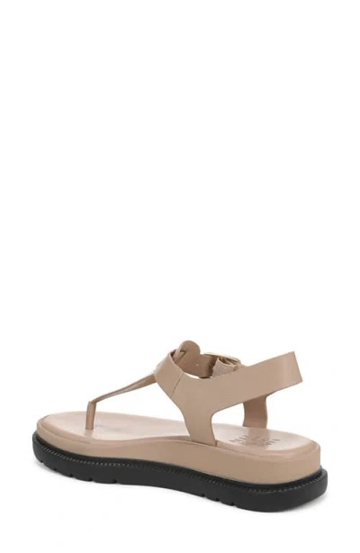 Naturalizer Women's Alyssa T-strap Thong Platform Sandals In Neutral