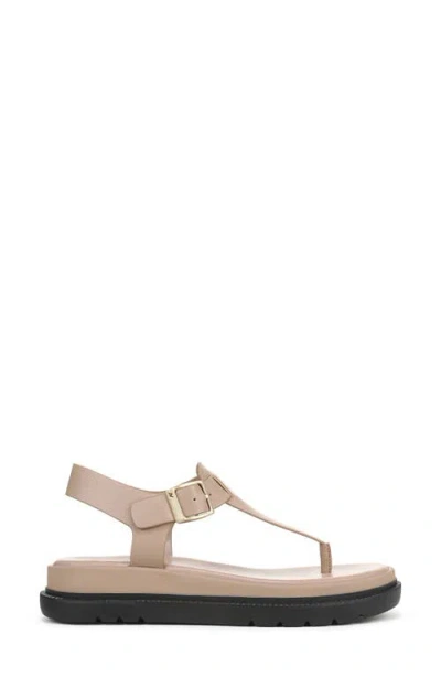 Naturalizer Women's Alyssa T-strap Thong Platform Sandals In Neutral
