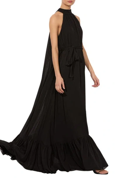 Alice And Olivia Jovie Gathered Dress In Black