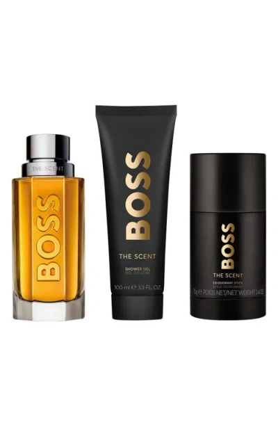 Hugo Boss Men's The Scent Gift Set Fragrances 3616305265210 In Transparent