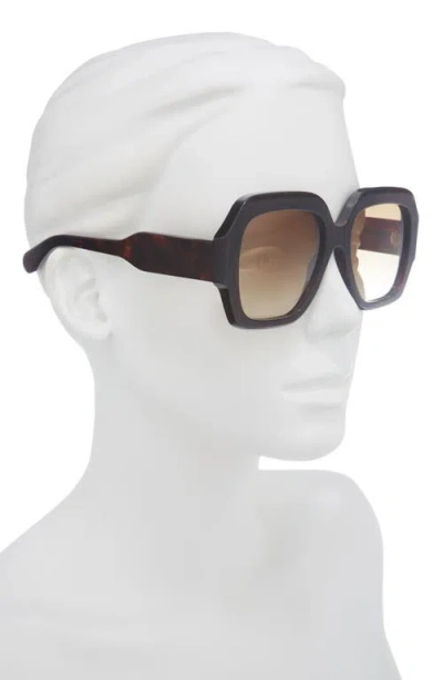 Chloé 56mm Rectangular Sunglasses In Brown