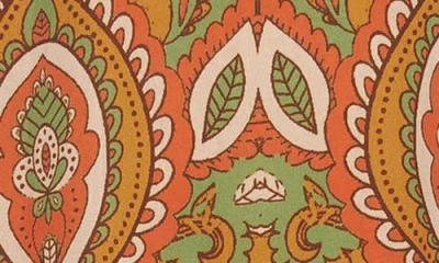 Flying Tomato Print Long Sleeve Minidress In Brown