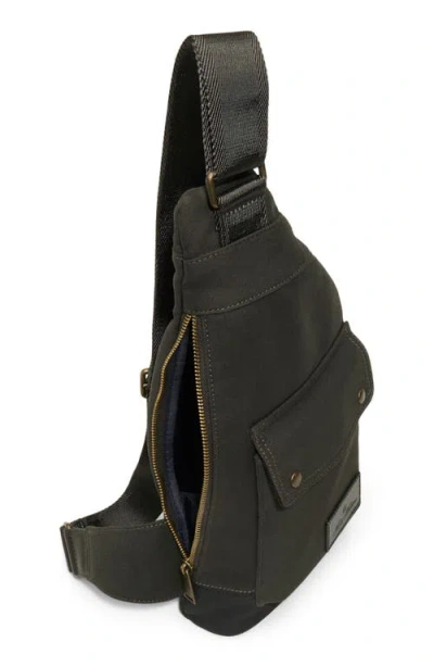 Brooks Brothers Baywood Nylon Sling Bag In Green