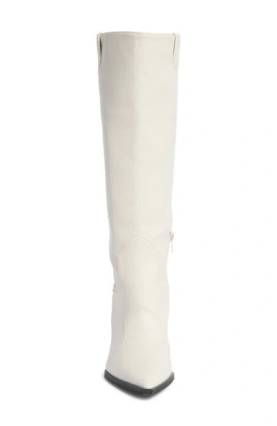 Steven New York Lanza Knee High Boot In White
