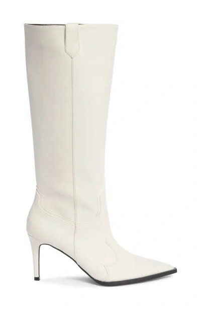 Steven New York Lanza Knee High Boot In White