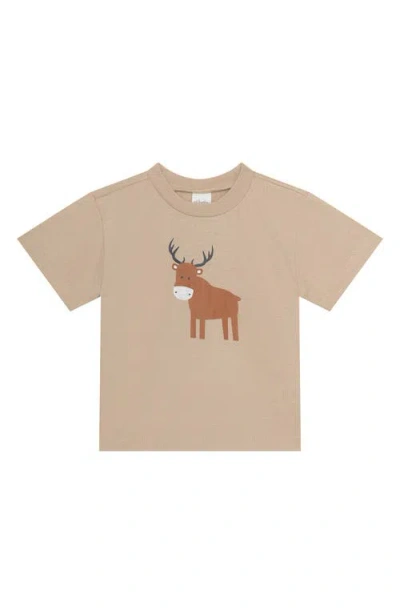 Pl Baby By Petit Lem Fleece Jacket, Graphic T-shirt & Joggers Set In Multi