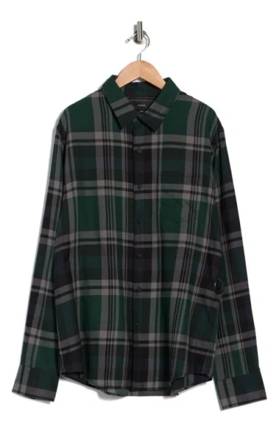 Vince Cambria Long Sleeve Classic Fit Button-up Shirt In Green