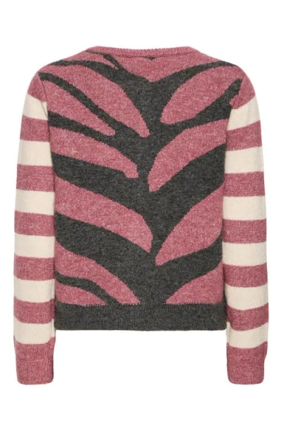 Ichi Knit Cardigan In Multi