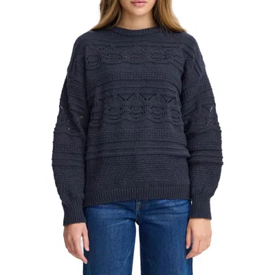 Ichi Astra Sweater In Blue