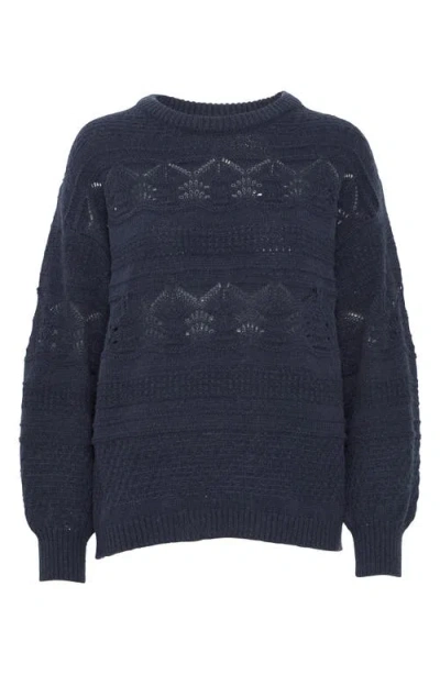 Ichi Astra Sweater In Blue