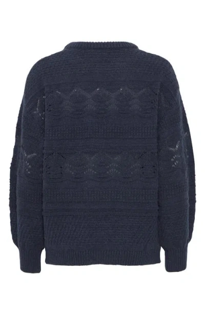 Ichi Astra Sweater In Blue