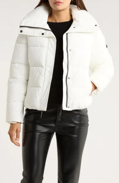 Bcbgeneration Water Resistant Puffer Jacket In White