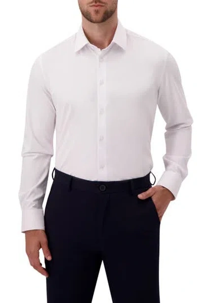Report Collection 360° Movement Modern Fit Stretch Dress Shirt In White
