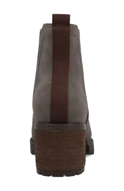 Mia Women's Jody Lug Sole Wide-width Chelsea Booties In Brown