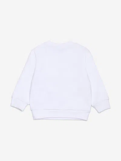 Dsquared2 Kids Maple Leaf Logo Sweatshirt In White