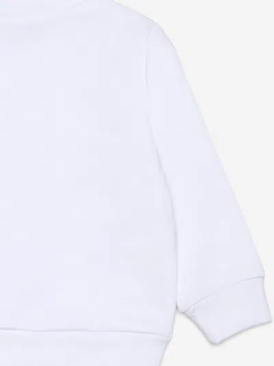 Dsquared2 Kids Maple Leaf Logo Sweatshirt In White