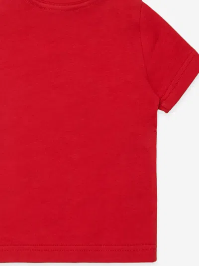 Dsquared2 Kids Maple Leaf Logo T-shirt In Red