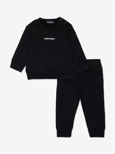 Dsquared2 Logo-print Tracksuit Set In Black