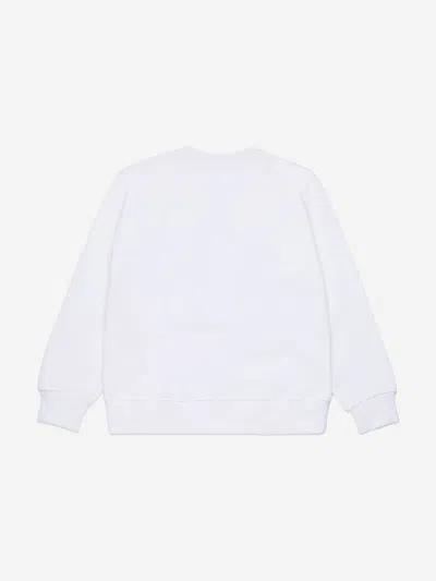Dsquared2 Kids Maple Leaf Logo Sweatshirt In White