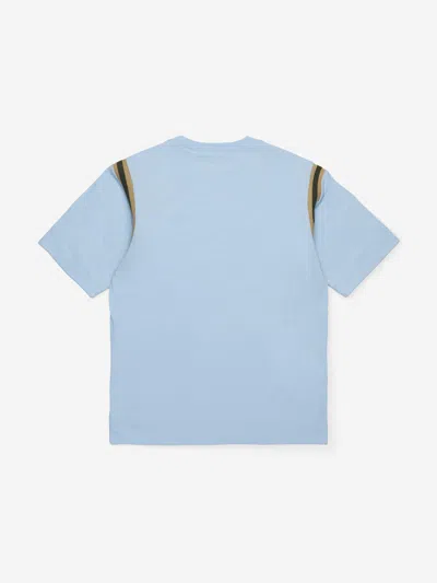 Marni Kids Logo T-shirt In Blue