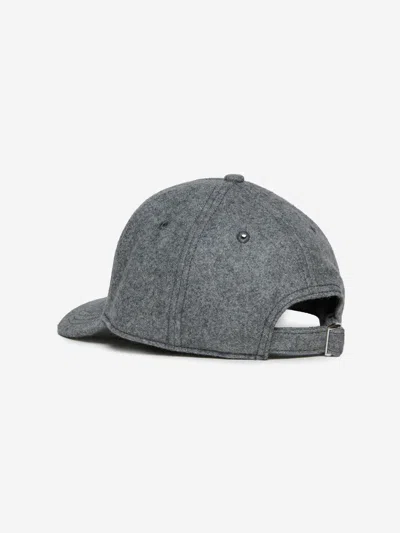 Marni Kids Logo Cap In Gray