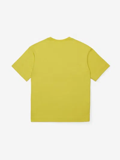 Marni Kids Pocket Logo T-shirt In Yellow