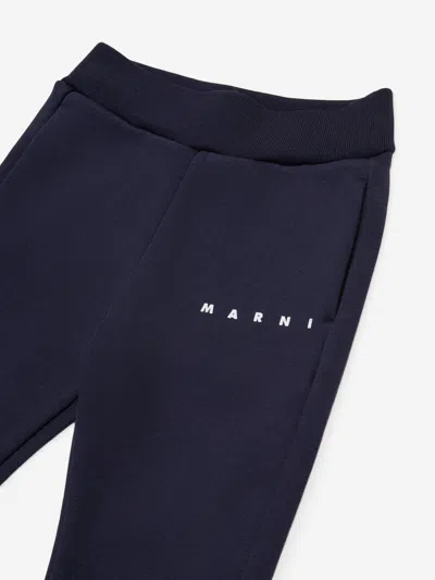 Marni Baby Logo Joggers In Blue