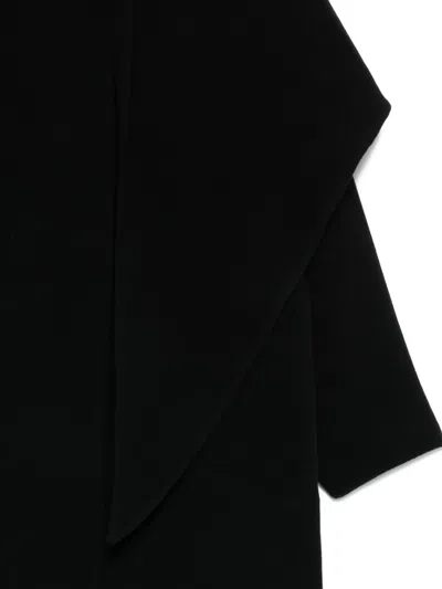 N°21 Front-button Coat In Black