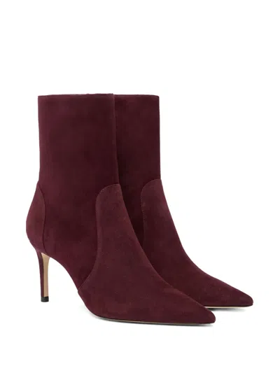 Stuart Weitzman 75mm Stuart Power Pointed-toe Boots In Red