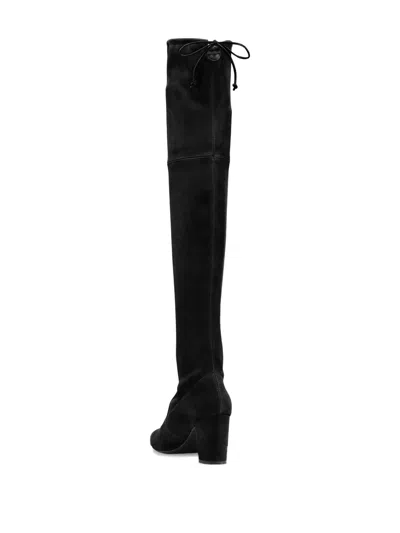 Stuart Weitzman 75mm Lesley Tie-back Over-the-knee Boots In Black