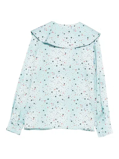 星星印花罩衫
