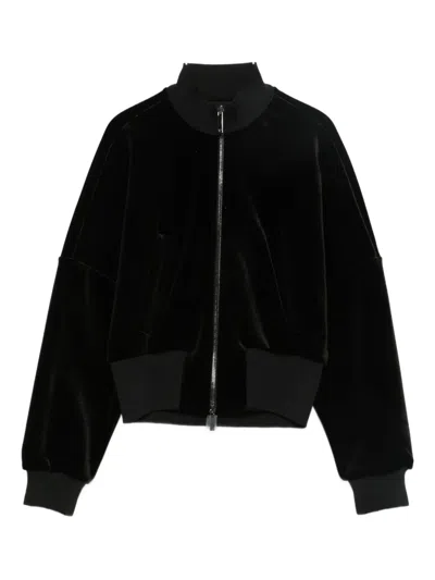 Emporio Armani Bomber Jacket In Black