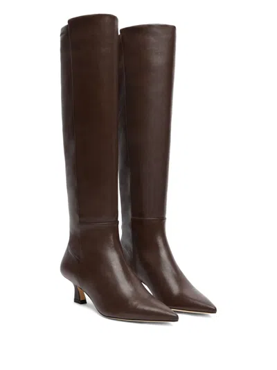 Stuart Weitzman 5050 Vinnie Boot 50 In Burgundy