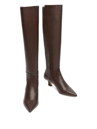 Stuart Weitzman 5050 Vinnie Boot 50 In Burgundy