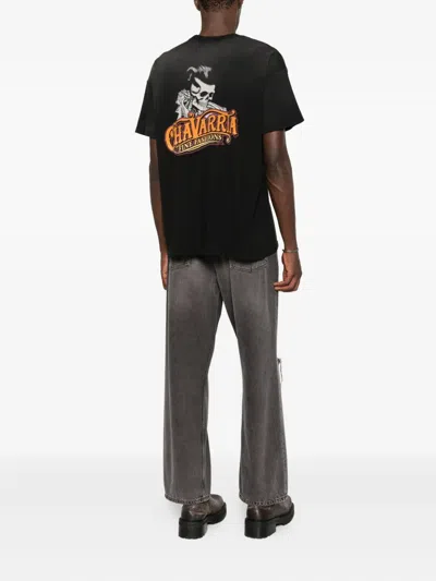Willy Chavarria Chavarria Pomade Easy Logo-print Cotton-jersey T-shirt In Black