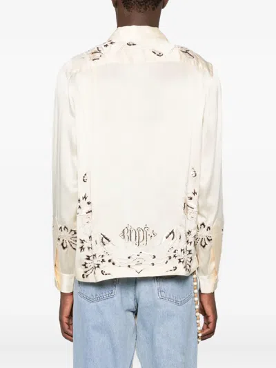 Bode Phantasm Silk Shirt In Neutral