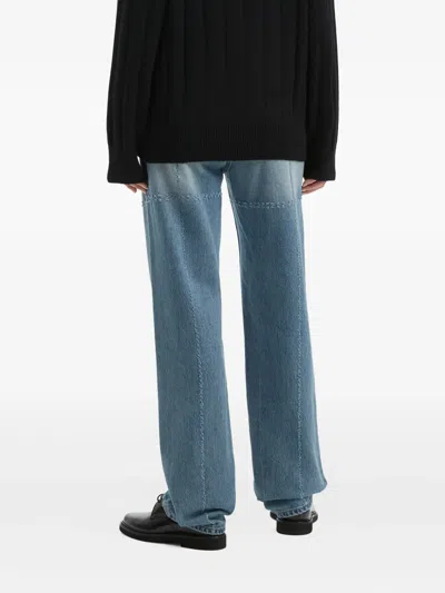 Kimhēkim Panelled Jeans In Blue