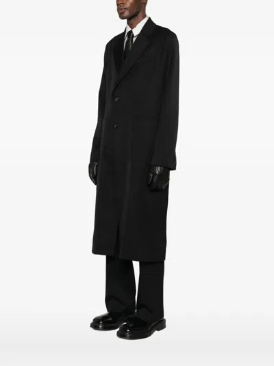 Our Legacy Single-breasted Coat In Black