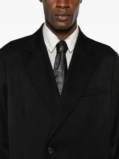 Our Legacy Single-breasted Coat In Black