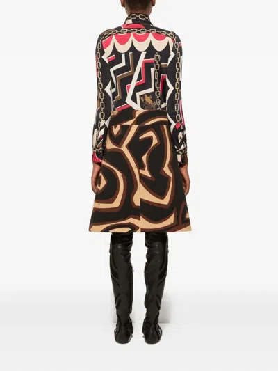 Pucci Printed Mini Skirt In Black