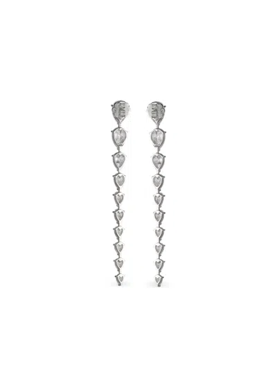 Anabela Chan 14k White Gold Diamond Nova Earrings In Silver