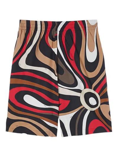 Pucci Marmo-print Shorts In Multi