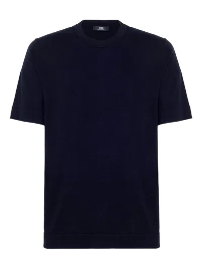 Alpha Industries Silk-blend T-shirt In Blue