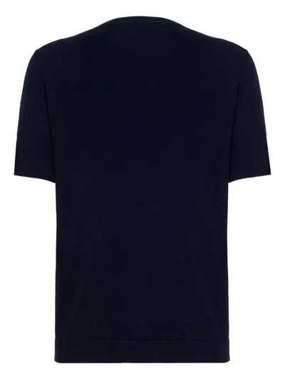 Alpha Industries Silk-blend T-shirt In Blue