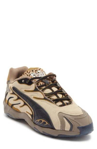 Puma Animal Print Trainers In Brown