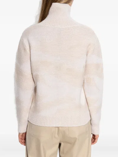 Add Roll-neck Patterned Sweater In Multi