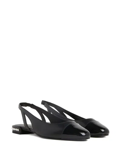 Stuart Weitzman Crystal Slingback In Black