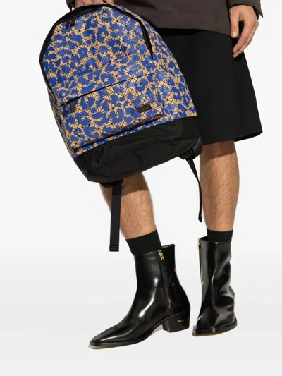 Bao Bao Issey Miyake Geometric Pattern Backpack In Blue