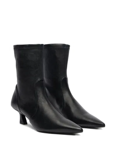 Stuart Weitzman Naomi Ankle Boots In Black
