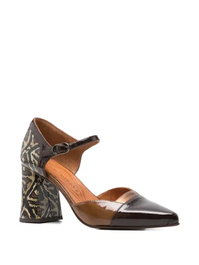 Chie Mihara 75mm Patterned Block-heel Pumps In Multi